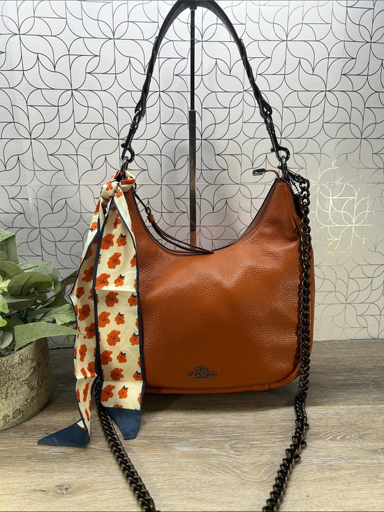 Coach Handbags - 4068 Coach burnt orange Leather crossbody 268144068